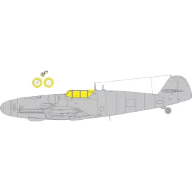   Eduard Accessories Bf 109G-6 classic canopy  EDUARD - Bf 109G-6 hagyományos kabintetős változat – kabin- és ablakmaszk