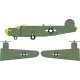 Eduard Accessories B-24D US national insignia for Airfix - felségjel-festő maszk