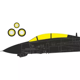   Eduard Accessories F-14D for Tamiya - F-14D – kabin- és ablakmaszk