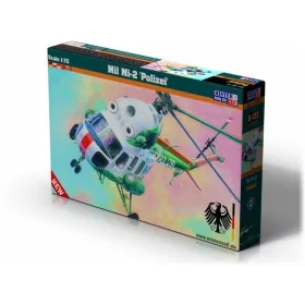 MisterCraft Mi-2 Polizei 1:72 helikopter makett – MisterCraft D-153