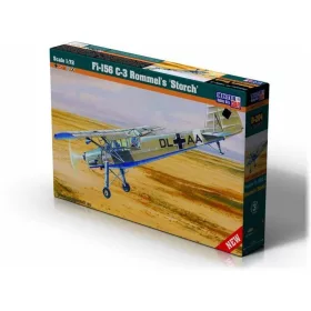 MisterCraft Fi-156 C-3 Rommel Storch 1:72 repülőgép makett – MisterCraft D-204