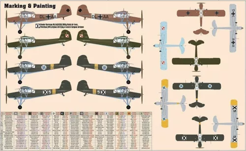 MisterCraft Fi-156 C-3 Rommel Storch 1:72 repülőgép makett – MisterCraft D-204