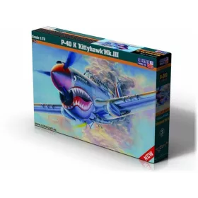 MisterCraft P-40 K Kittyhawk Mk.III 1:72 repülőgép makett – MisterCraft D-220