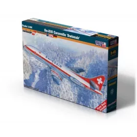 MisterCraft Se-210 Caravelle Swissair 1:144 repülőgép makett – MisterCraft D-48