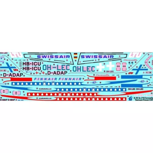 MisterCraft Se-210 Caravelle Swissair 1:144 repülőgép makett – MisterCraft D-48