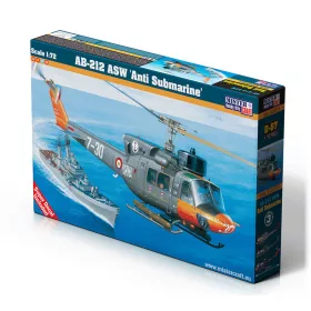MisterCraft AB-212 ASW tengeralattjáró-elhárító 1:72 helikopter makett – MisterCraft D-57
