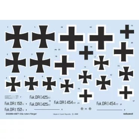   Eduard Accessories Die roten Flieger for Meng - matricakészlet