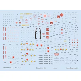  Eduard Accessories Tornado GR.4 stencils 1/32 for ITALERI/REVELL - stencil- és adatfelirat-matricák