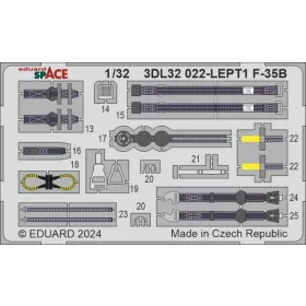   Eduard Accessories F-35A stencils 1/32 - stencil- és adatfelirat-matricák