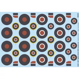   Eduard Accessories Spitfire British WW2 roundels late - Spitfire II. világháborús brit – felségjel-matricák