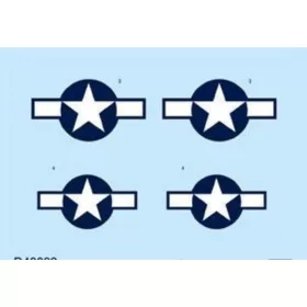   Eduard Accessories P-51D national insignia for Eduard - felségjel-matricák