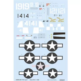   Eduard Accessories F6F-3 part 1 for Eduard - F6F-3 1. rész – matricakészlet