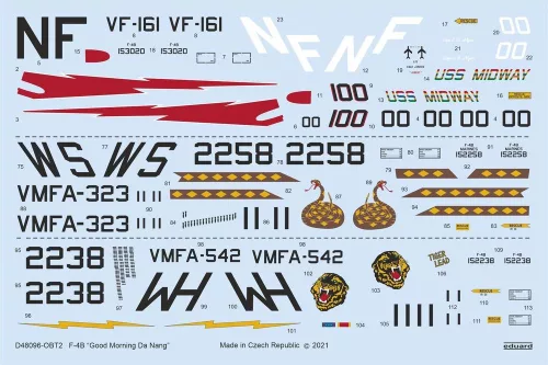 Eduard Accessories F-4B Good Morning Da Nang for TAMIYA - matricakészlet