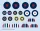 Eduard Accessories Spitfire Mk.V national insignia for EDUARD - felségjel-matricák
