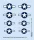 Eduard Accessories P-51D US national insignia - felségjel-matricák