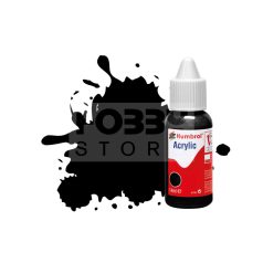 Humbrol No 21 Black - Gloss - 14ml akrilfesték DB0021