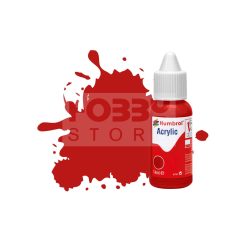 Humbrol No 60 Scarlet - Matt - 14ml akrilfesték DB0060