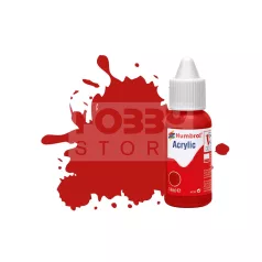Humbrol No 60 Scarlet - Matt - 14ml akrilfesték DB0060