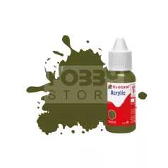   Humbrol No 155 Matt Olive Drab - Matt - 14ml akrilfesték DB0155