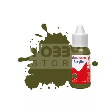 Humbrol No 155 Matt Olive Drab - Matt - 14ml akrilfesték DB0155