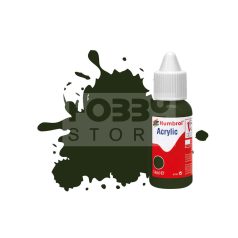 Humbrol 163 Dark Green - Satin - 14ml akrilfesték DB0163