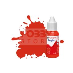 Humbrol No 174 Signal Red - Satin - 14ml akrilfesték DB0174