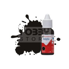Humbrol No 201 Black - Metallic - 14ml akrilfesték DB0201