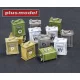 Plus Model British canisters POW embossed – dioráma kellék makett