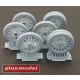 Plus Model Wheels set for Lanchester - Lanchester páncélautó – kerékkészlet