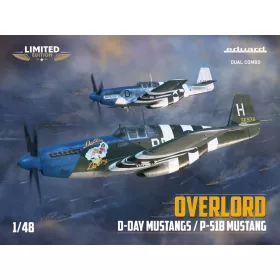  Eduard Overlord: D-Day Mustangs / P-51B Mustang Dual Combo Limited Edition 1:48 repülőgép makett
