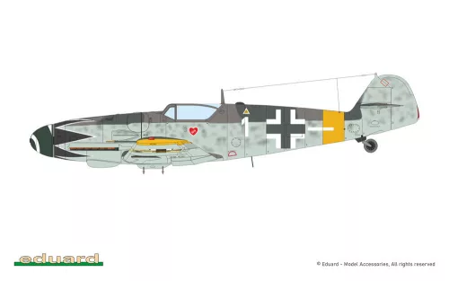 Eduard Bf 109G-14 ProfiPACK 1:72 repülőgép makett