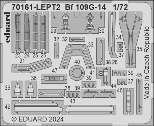 Eduard Bf 109G-14 ProfiPACK 1:72 repülőgép makett