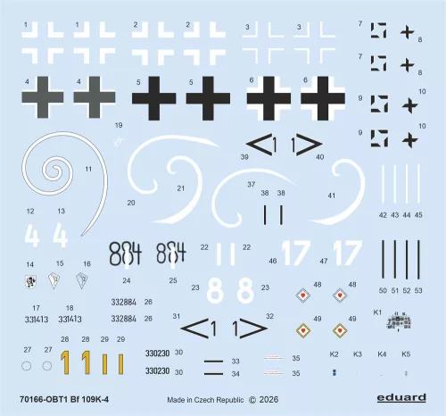 Eduard Bf 109K-4 ProfiPACK 1:72 repülőgép makett