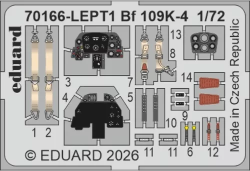 Eduard Bf 109K-4 ProfiPACK 1:72 repülőgép makett