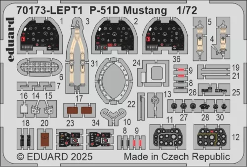 Eduard P-51D Mustang ProfiPACK 1:72 repülőgép makett