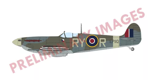 Eduard Spitfire Mk.Vb középső változat ProfiPACK 1:72 repülőgép makett