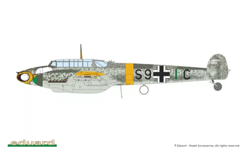 Eduard Bf 110F ProfiPACK 1:72 repülőgép makett