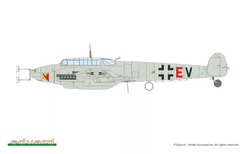 Eduard Bf 110F ProfiPACK 1:72 repülőgép makett