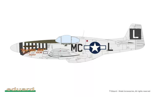 Eduard P-51B/C Mustang gerincúszóval ProfiPACK 1:48 repülőgép makett