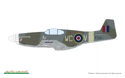 Eduard P-51B/C Mustang gerincúszóval ProfiPACK 1:48 repülőgép makett