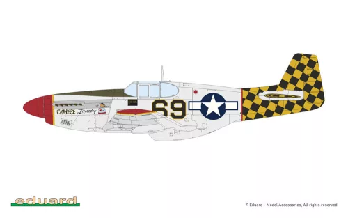 Eduard P-51B/C Mustang gerincúszóval ProfiPACK 1:48 repülőgép makett
