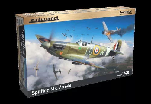 Eduard Spitfire Mk.Vb középső változat ProfiPACK 1:48 repülőgép makett
