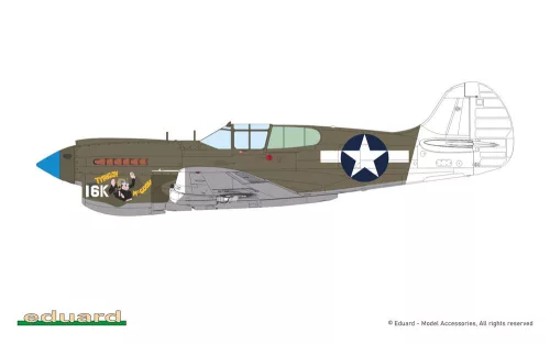 Eduard P-40K rövid farokrészű ProfiPACK 1:48 repülőgép makett