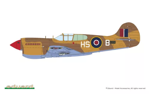 Eduard P-40K rövid farokrészű ProfiPACK 1:48 repülőgép makett