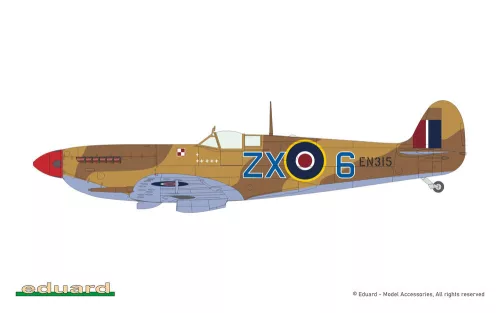 Eduard Spitfire Mk.IXc korai változat (újrakiadás) ProfiPACK 1:48 repülőgép makett