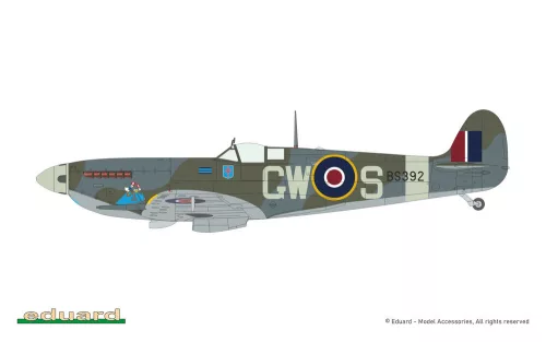 Eduard Spitfire Mk.IXc korai változat (újrakiadás) ProfiPACK 1:48 repülőgép makett