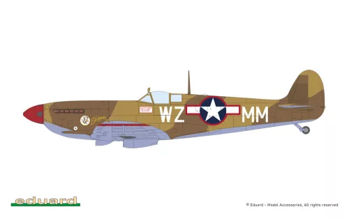 Eduard Spitfire Mk.IXc korai változat (újrakiadás) ProfiPACK 1:48 repülőgép makett