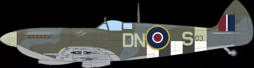 Eduard Spitfire Mk.XVI magas törzshátú ProfiPACK 1:48 repülőgép makett