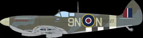Eduard Spitfire Mk.XVI magas törzshátú ProfiPACK 1:48 repülőgép makett