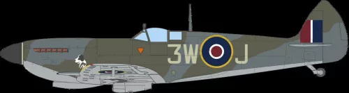 Eduard Spitfire Mk.XVI magas törzshátú ProfiPACK 1:48 repülőgép makett
